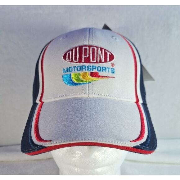 NASCAR Jeff Gordon 24 Dupont Motorsport Strapback Hat Cap Red White Blue - Picture 1 of 9